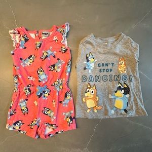 Bundle of girls’ 2T character clothing - Bluey, Mickey and Minnie